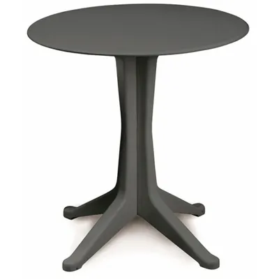 Produktbild von ProGarden Tisch Levante 70 cm anthrazit rund, Vollkunststoff