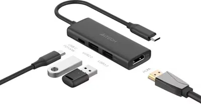 Image de Station d'accueil A4tech universelle, 4-en-1, 0,15 m, gris