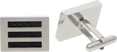 Produktbild von JuwelmaLux Manschettenknöpfe Edelstahl schwarz beschichtet JL28-01-1070