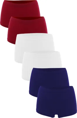 Produktbild von Fabio Farini - 6 Stück Damen Hipster Boxershorts - Frauen Unterhosen Slip Set Seamless angenehmes Tragegefühl ohne Seitliche Nähte