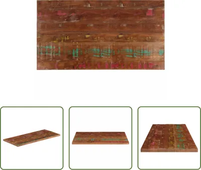 Produktbild von The Living Store Tischplatte 120x70x2,5 cm Rechteckig Altholz Massiv