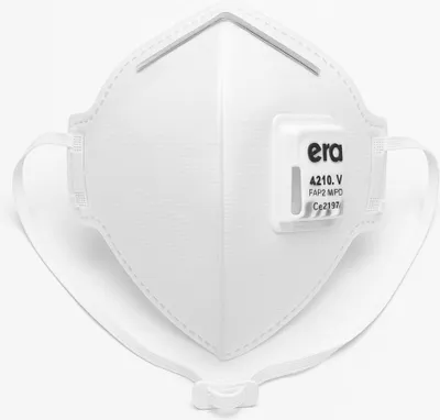Produktbild von FFP2 Halbmaske mit Ausatemventil 4210, weiß – 1 Stück, effektiver Schutz gegen Staub und Partikel