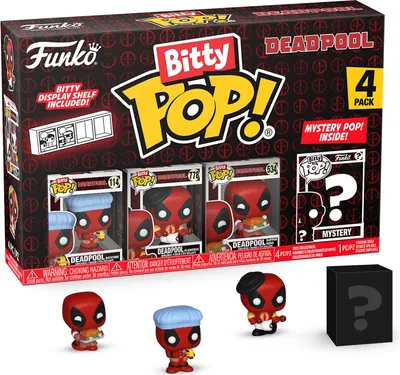 Immagine prodotto di Funko Bitty POP! Marvel Deadpool - Figurki Bathtime 4 szt. w blisterze