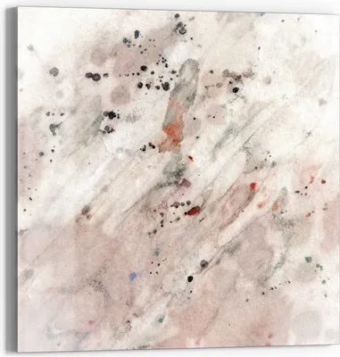 Produktbild von DEQORI Glasbild Echtglas 30x30 cm 'Sanfte Aquarellmystik' Wandbild Bild modern Deko