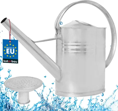 Produktbild von KOTARBAU® Zinkgießkanne 12 L Oval zum Gießen von Blumen mit Gießbrause