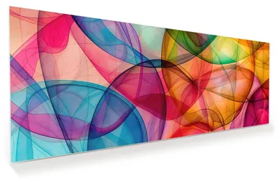 Produktbild von Glasbild 125x50cm in XXL für Wohnzimmer, Schlafzimmer Motiv Farbenpracht