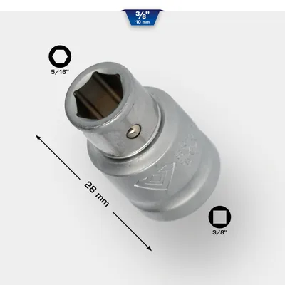 Zdjęcie produktu dla BRILLIANT TOOLS adapter bitów 3/8" na 5/16" - BT021903