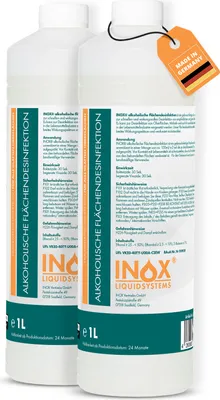 Produktbild von INOX® alkoholische Flächendesinfektion, 2 x 1L - Flächendesinfektionsmittel