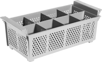 Produktbild von Besteckspülkorb, Spülkorb, Kunststoff, 43x21x15 cm, Farben wählbar : Grau Variante: Grau