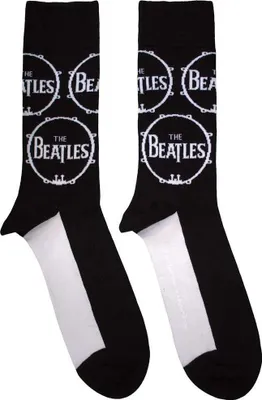 Image de The Beatles - Chaussettes de cheville pour hommes/femmes unisexes, motif logo RO14632 (37 EU - 40,5 EU) (Noir)