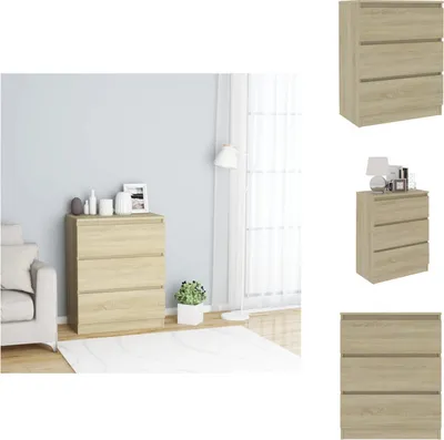 Produktbild von vidaXL Sideboard Sonoma-Eiche 60x35x76 cm Holzwerkstoff -  Sideboards