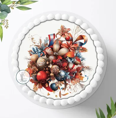 Produktbild von Für die Geburtstags Torte ein Tortenaufleger, Zuckerbild mit dem Motiv: Weihnachten, Essbares Foto für Torten, Fondant, Ø 20cm, 1831z