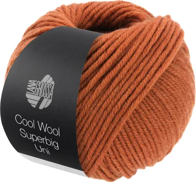 Produktbild von Lana Grossa Cool Wool SUPERBIG Uni 50 g extravoluminöse Wolle 80 m  Farbe 040 - Karamell