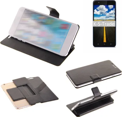 Produktbild von K-S-Trade Schutzhülle kompatibel mit Gigaset GS270 Plus Schutzhülle Flip Cover Klapphülle Wallet Case Slim Handyhülle bookstyle schwarz