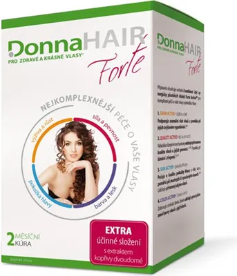 Produktbild von Forte Nahrungsergänzungsmittel für normales Haarwachstum und gegen Haarbruch 60 Kapseln