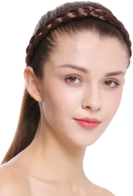 Produktbild von WIG ME UP Haarband geflochten Mittelbraun CXT-007-008