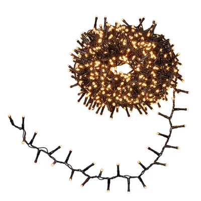 Produktbild von Hellum Lichterkette 288 LED warmweiß – 5,74 m, Lichterkette für innen & außen, Weihnachtsbaumbeleuchtung 152395