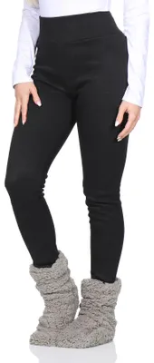 Produktbild von Thermoleggings Damen Nadelstreifen Look Gr. 36-44 weich gefüttertr Haushose