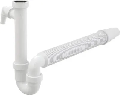 Obrázek produktu pro Plastový sifon k umyvadlu veporit 1 1/2" bílá VP83-DN50/40