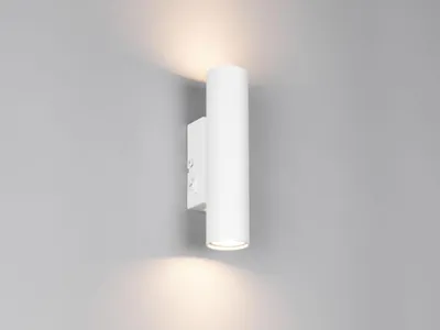 Produktbild von LED Wandleuchte Weiß Up and Down mit Schalter für Wohnzimmer und Flurbeleuchtung