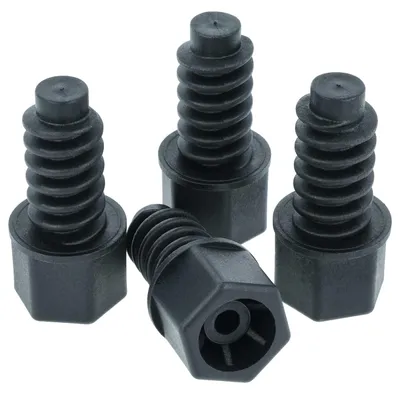 Produktbild von vhbw 4x Stellfuß kompatibel mit Pricess 6614428600 Backöfen - 9,6 cm Standfuß, Schwarz