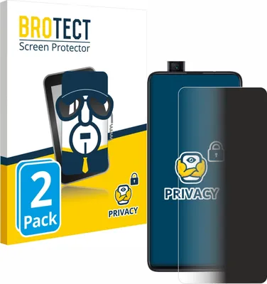 Produktbild von 2x BROTECT Sichtschutzfolie für Xiaomi Mi 9T Anti-Spy Privacy Sichtschutz Blickschutz Folie Blaulicht-Schutz