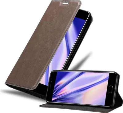Produktbild von Cadorabo Hülle für MEIZU M6 Schutz Hülle in Braun Handyhülle Etui Case Cover Magnetverschluss