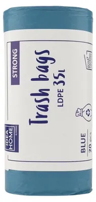 Zdjęcie produktu dla Worki Ih Ldpe Mocny 35L Niebieski 20Szt