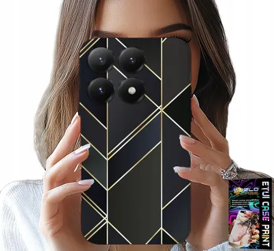 Produktbild von Etui Do Xiaomi 17 - Złote Ramki, Eleganckie Wzory + Szkło