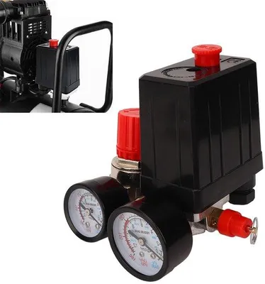 Produktbild von Luftkompressor mit Schnellkupplung 3 In 1, Regelklep, Manometer, 0-180PSI