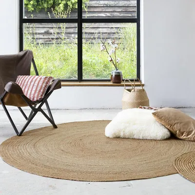 Image de Volero - Tapis en jute - Fair Rond Naturel - Ø 280 cm