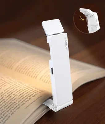 Productafbeelding van Leeslamp, USB oplaadbare boeklamp met 3 kleuren en 4 helderheidsniveaus