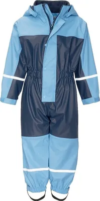 Produktbild von PLAYSHOES 405401, Overalls, Kind, Männlich, Blau, Marmorfarbe, Langärmlig, 92 cm
