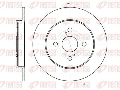 Produktbild von 2x REMSA Bremsscheibe 61004.00 hinten für TOYOTA Yaris Schrägheck (_P9_) 259mm