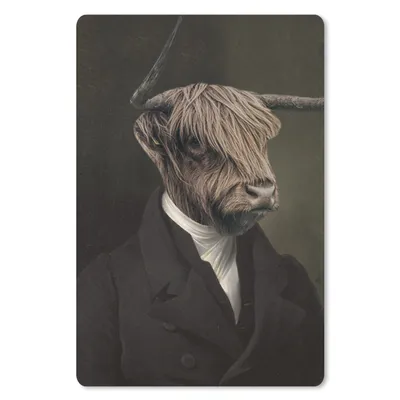 Produktbild von MuchoWow® Mauspad Mousepad Alte Meister - Schottische Highlander - Tiere 40x60 cm - Mousepads - Maus Mat - Pad - Mausunterlage - Schreibtisch Accesoire