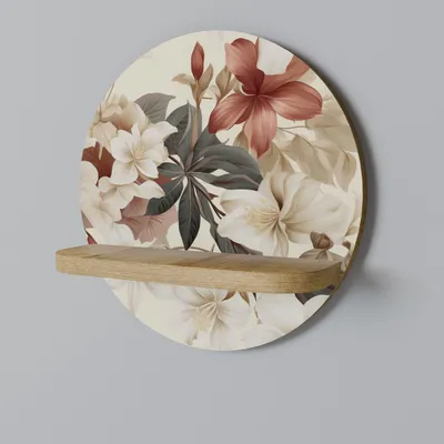 Produktbild von Rundes Regal PETAL POETRY Serie, 34 cm breit, 34 cm hoch, 11,8 cm tief