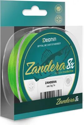 Obrázek produktu pro Delphin ZANDERA 8 / fluo zelená 0,16mm 10,9kg  150m