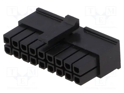Produktbild von 1x Stecker weiblich 3.0 Leitung-Platte 3mm PIN: 18 43025-1800 Signteckverbinder, Ras