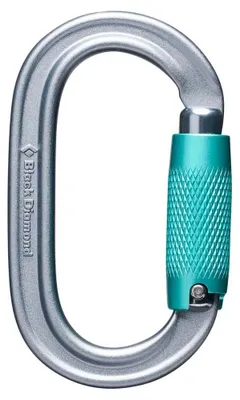 Obrázok produktu pre Black Diamond Oval Triple Lock, Zámok, Uzamykateľná karabína, Oválny, Šedá, 23 kN, 7 kN