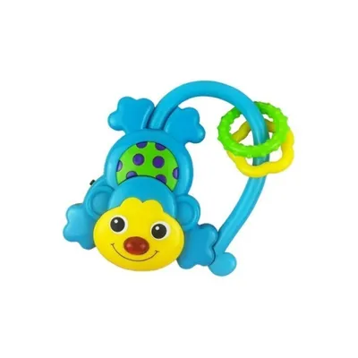 Produktbild von Babyrassel mit Klang Baby Mix Monkey blau