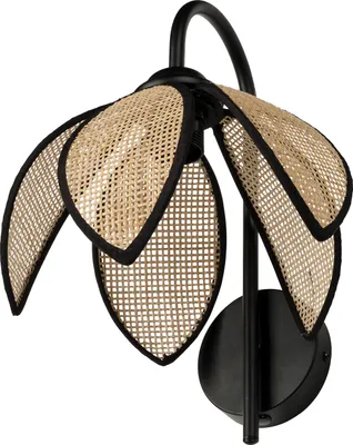 Zdjęcie produktu dla Decor Rattan Lotus Wall E27 brązowy