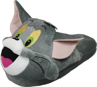 Produktbild von SAMs Kinder Tierhausschuhe Tom und Jerry , Tom - Grau, 29/31