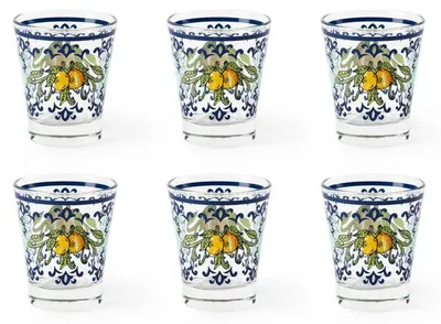 Productafbeelding van Excelsa set van 6 espressotassen, Amalfi glas, 9 cl, kleurrijk