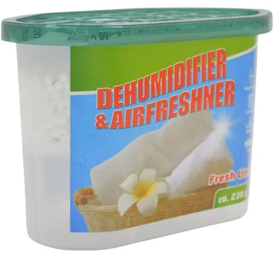 Image de Absorbeur d'humidité de 500 ml (230 g) avec un parfum "Linge frais", conçu pour lutter contre l'humidité et les mauvaises odeurs