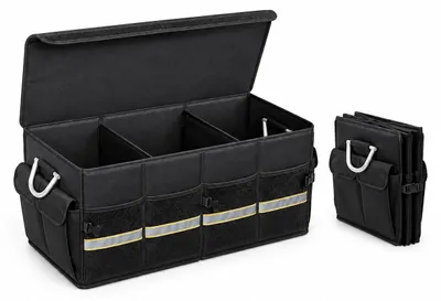 Obrázok produktu pre Organizér do batožinového priestoru s 3 priehradkami a krytom