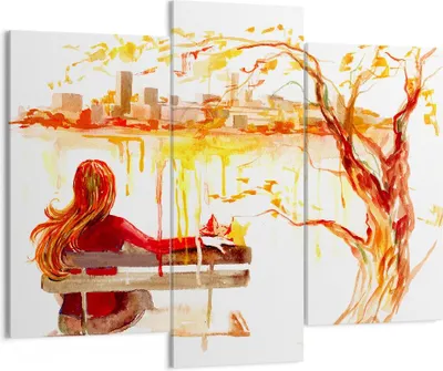 Produktbild von Bild auf Leinwand - Leinwandbild - Weiblich städtisch quadrat natur - 130x100cm - Wand Bild - Wanddeko - Leinwanddruck - Bilder - Kunstdruck - Leinwand bilder - Wandkunst - CB130x100-2978