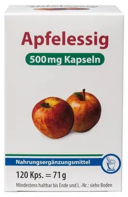 Obrázek produktu pro Jablečný ocet 500 kapslí 120 kapslí