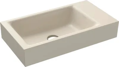 Produktbild von KALDEWEI Handwaschbecken PURO 55 x 30 cm warm beige 20 matt mit Beschichtung Emailliert 901206313661