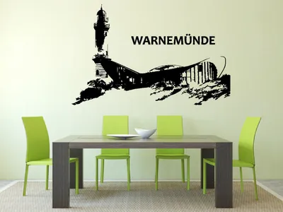 Produktbild von Warnemünde, Ostsee, Warnemuende, Teepott, Wandtattoo