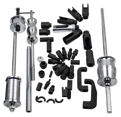 Immagine prodotto di Estrattore per iniettori diesel - Set di strumenti per la rimozione degli iniettori - Universale - Per iniettori bloccati - Adatto per motori diesel di autovetture